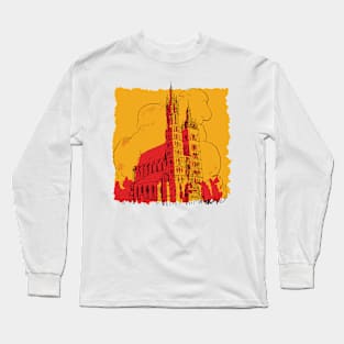 Building  Drawing   P R t shirt Long Sleeve T-Shirt